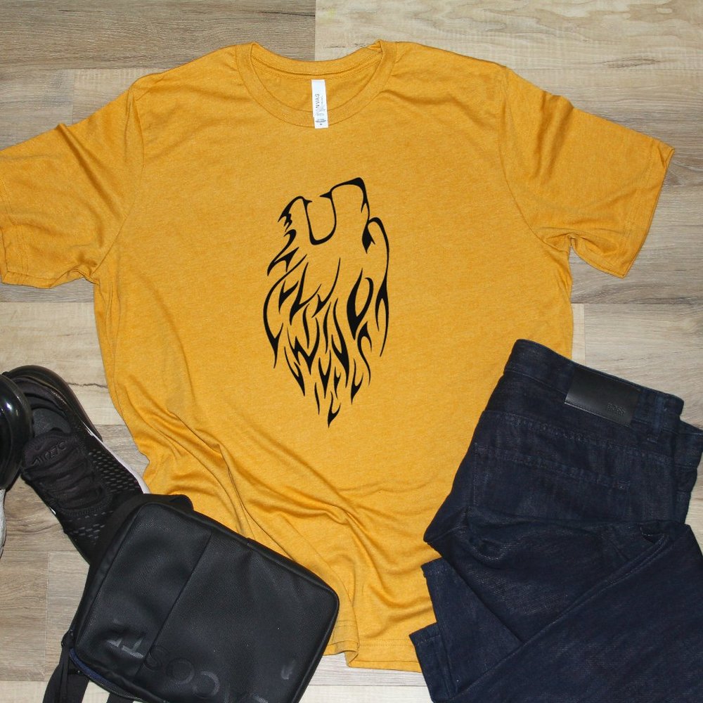 Wolf Black Men T-shirt